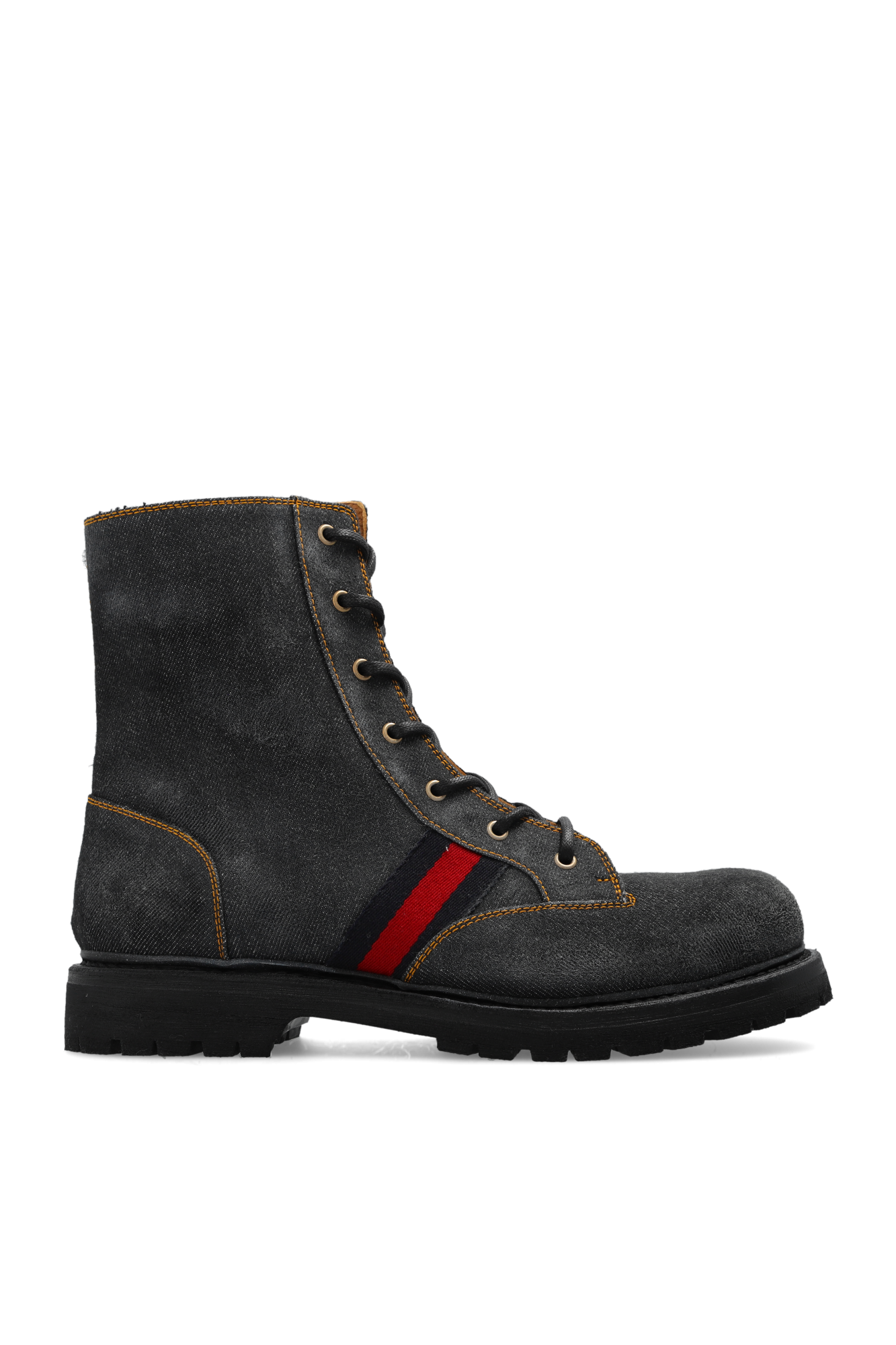 Gucci combat hot sale boots mens